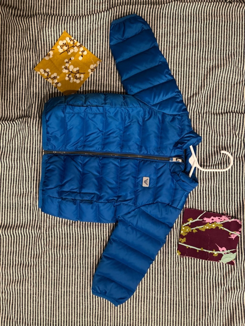 Giorgio Armani Baby Royal Blue and Black Jacket 9-12 Mo